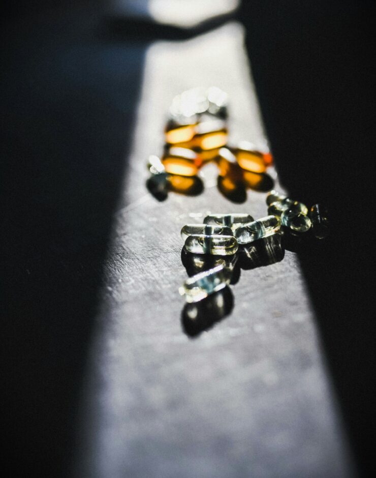 Variety of tablets on a table in the sunlight.