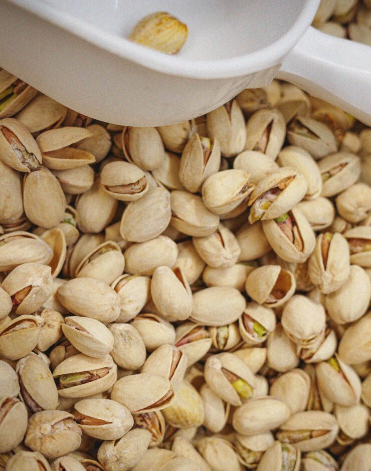 Pistachio nuts.